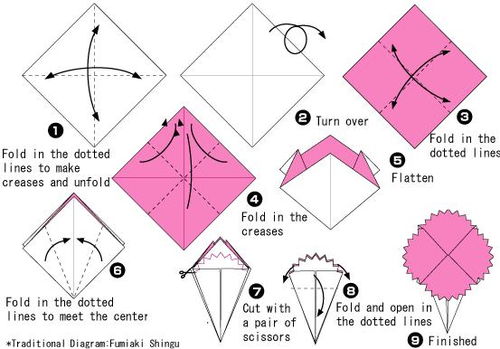 轻松学会！折纸康乃馨的制作步骤 2