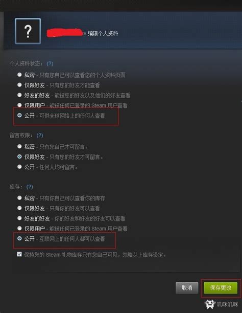 如何解决Steam库存设置为私密状态的问题 5