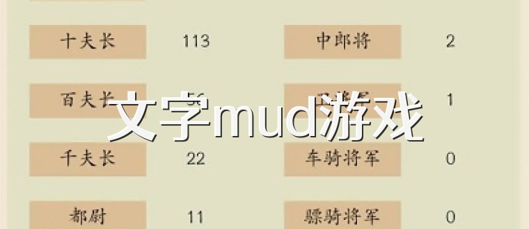 文字mud游戏