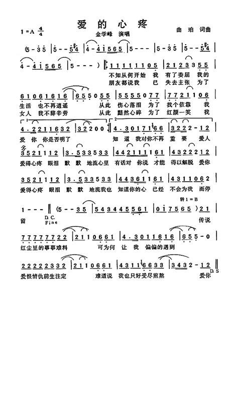 金学峰经典情歌《心爱》完整歌词 5