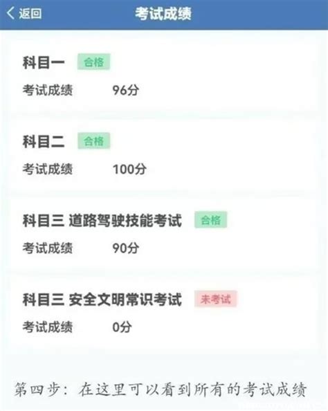 如何在交管12123APP中查询考试成绩分数 2