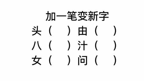 一字之变，百字添一笔成哪些惊喜新字？ 1