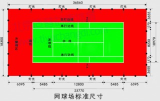 国际网球场的标准规格尺寸是多少？ 3