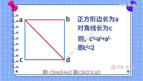 正方形对角线长度的简单计算方法 4