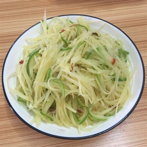 清真版清炒土豆丝制作教程 2