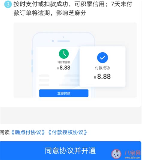轻松学会！支付宝晚点付开通全攻略 4