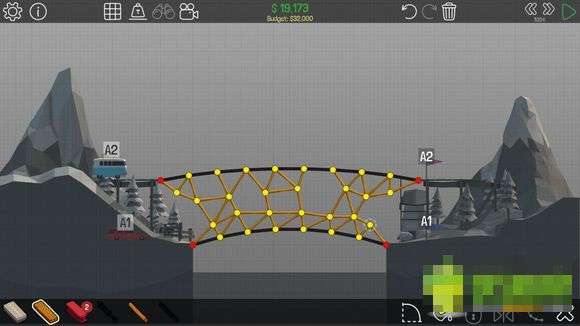 Poly Bridge桥梁构造者1：前9关完美通关秘籍！ 2