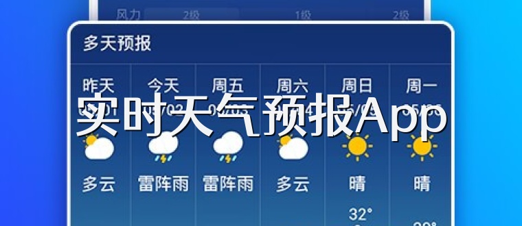 实时天气预报App