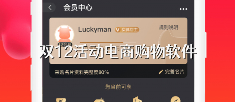 双12活动电商购物软件
