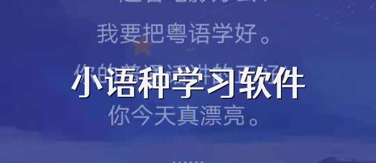 小语种学习软件