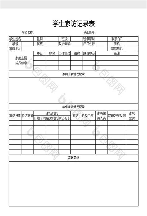 如何高效填写教师家访记录表 4