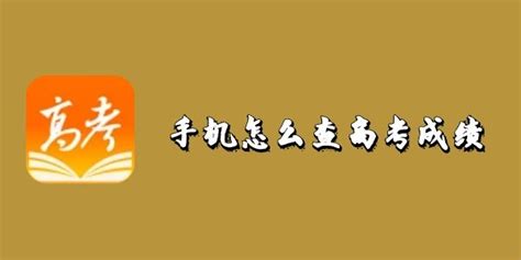 高考成绩手机速查指南 1