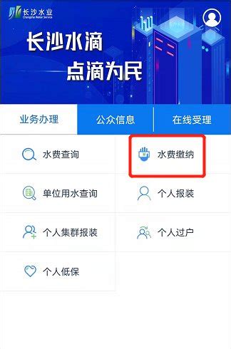 手机查询长沙市水费的方法 1