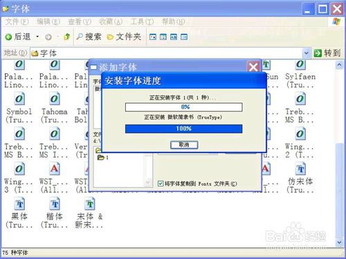 XP系统下如何安装字体？ 4