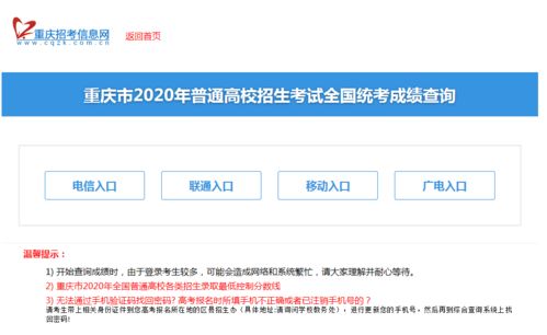 重庆渝快办查询高考成绩教程 1