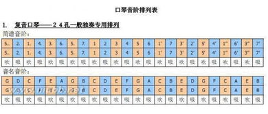 一键获取24孔口琴完整音阶图 1