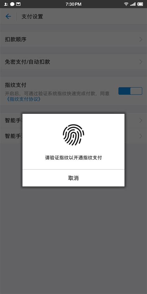轻松学会：支付宝指纹支付设置全攻略 4