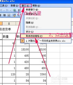 如何在Excel 2007中设置冻结窗格使第一行或列始终显示？ 2