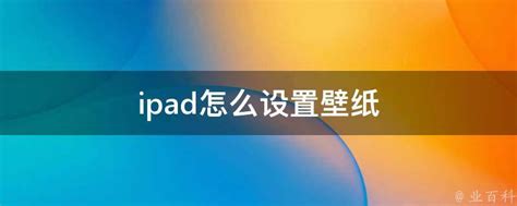 iPad壁纸设置全攻略 3