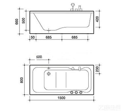 常见的浴缸规格尺寸有哪些种类？ 2