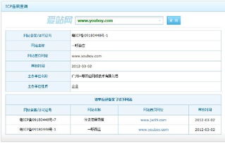 轻松掌握！ICP备案号查询全攻略 1