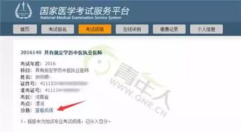 如何查询2016年执业医师笔试成绩 4