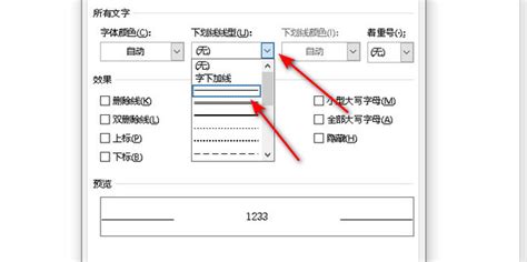 设置下划线的详细步骤 1