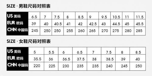 美国6.5码鞋码对应中国鞋码是多少 4