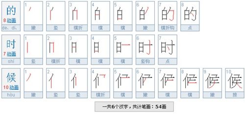 苗字笔画顺序详解 3