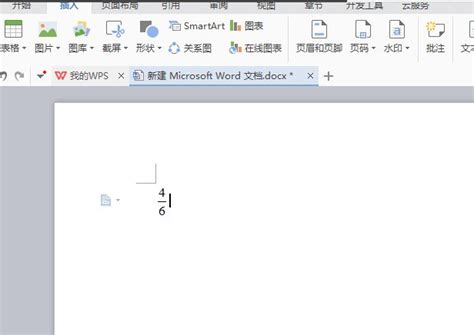 WPS中如何输入分数与带分数 3