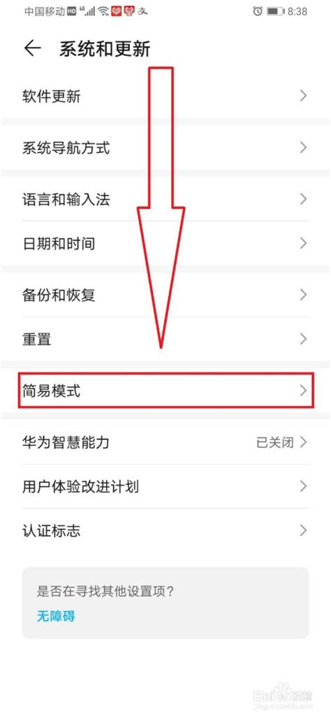 华为手机开启简易模式的方法 2
