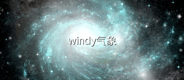 windy气象