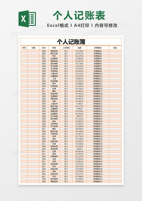 轻松管理家庭财务：家庭记账簿Excel模板 2