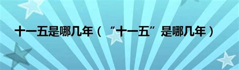 揭秘：“十一五”规划闪耀的辉煌岁月是哪几年？ 3