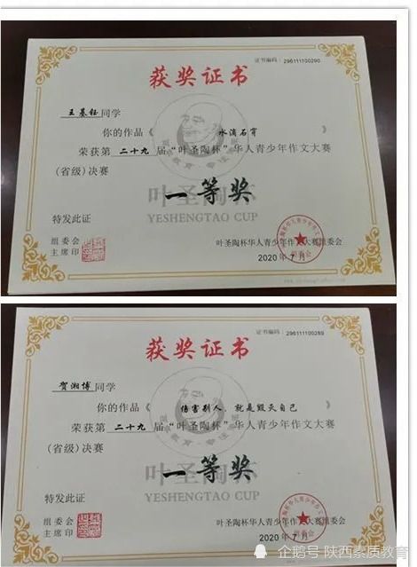 叶圣陶杯大赛获奖结果查询 4