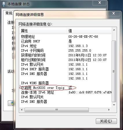 怎样检查电脑是否启用了NetBIOS over TCP/IP？ 1