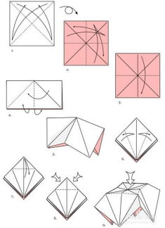 千纸鹤折纸教程详解 2