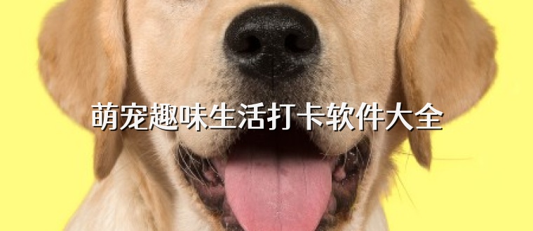 萌宠趣味生活打卡软件大全