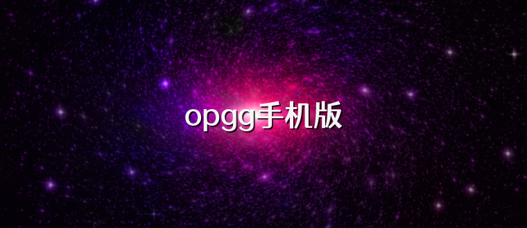 opgg手机版