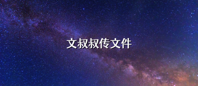 文叔叔传文件
