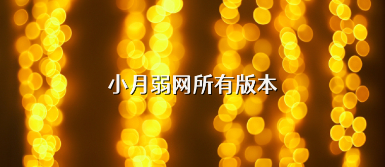 小月弱网所有版本