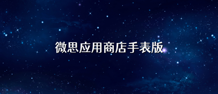 微思应用商店手表版