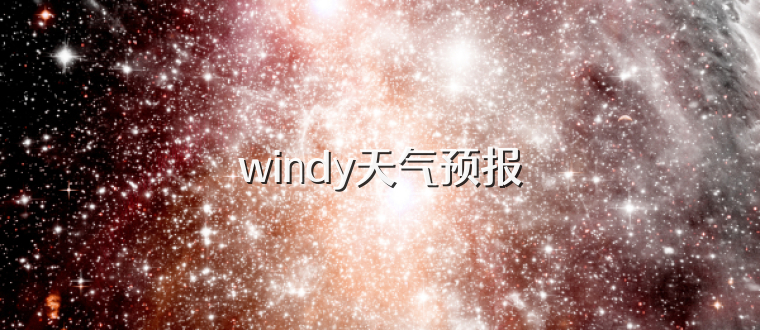 windy天气预报