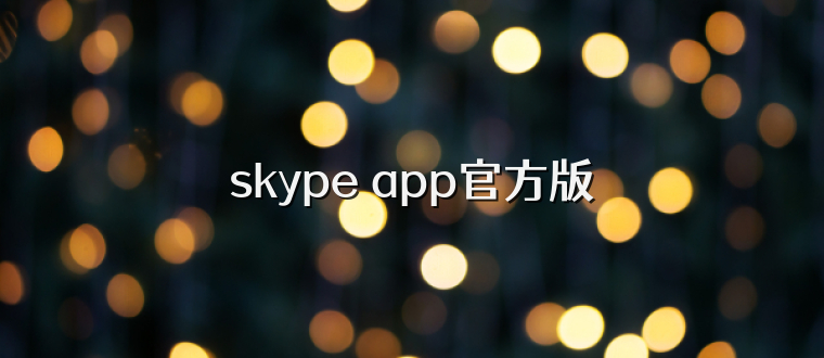 skype app官方版