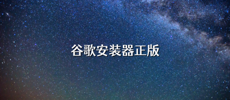 谷歌安装器正版