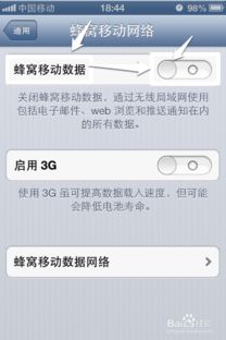 轻松掌握：iPhone4移动蜂窝网络的开启与关闭技巧 4