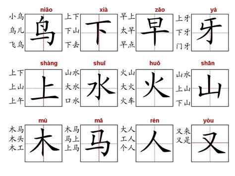 如何在田字格里正确书写“上”和“下”字？ 1