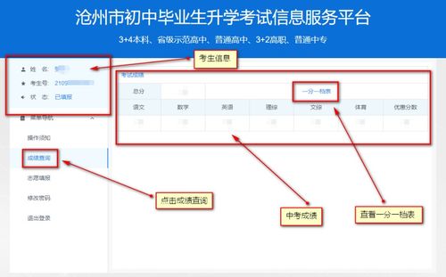沧州中考成绩快速查询指南 2