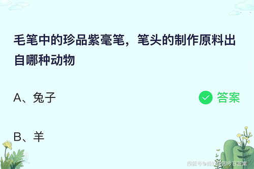 揭秘！蚂蚁庄园紫毫笔精选笔头原料，竟源自这种神奇动物？ 3