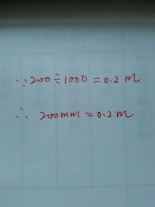 200毫米是多少米？ 3